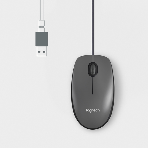 LOGITECH MOUSE M100 - BLACK - EMEA