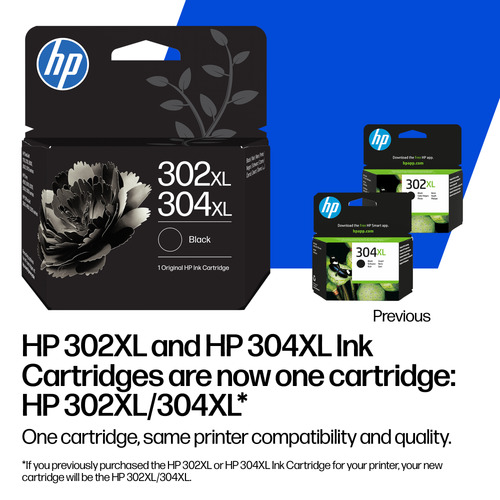 Cartouche jet d'encre D'origine HP 302XL/304XL Jet d'encre - Tricolore