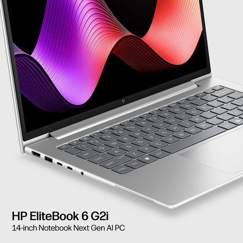 HP EliteBook 6 G2i Next Gen AI PC. Product type: Laptop, Form factor: Clamshell. Processor family: Intel Core Ultra 5, Pro
