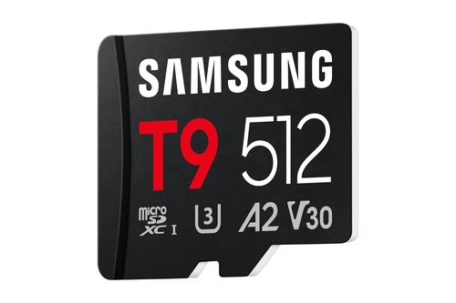 Carte microSDXC Samsung MB-MH512T - 512 Go - Classe 10/UHS-I (U3) - V30 - 200 Mo/s en Lecture - 130 Mo/sSpaceen Écriture