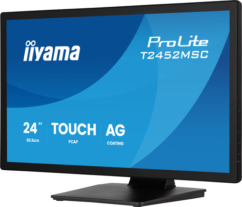 Moniteur LED à écran tactile iiyama ProLite T2452MSC-B2AG 24" Classe - 16:9 5 ms - 61 cm (24") Viewable - DeepContrast PCA