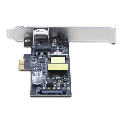 StarTech.com 1-Port 2.5Gbps PCI Express PoE Network Card, Intel I225-V, PCIe 802.3af/at PoE+ Multi-Gigabit NIC, SATA Power