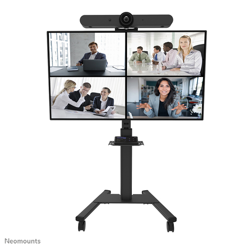 Neomounts Select Mounting Shelf for Display Screen, Video Bar, Multimedia Device, Camera - Black - Height Adjustable - 9 k