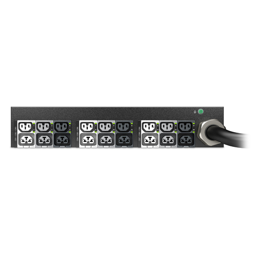 APC NetShelter PDU - Comutado - 60 A - 415 V CA Entrada - 415 V CA Saída - 2U - 3 m Comprimento do fio - Horizontal - Mont