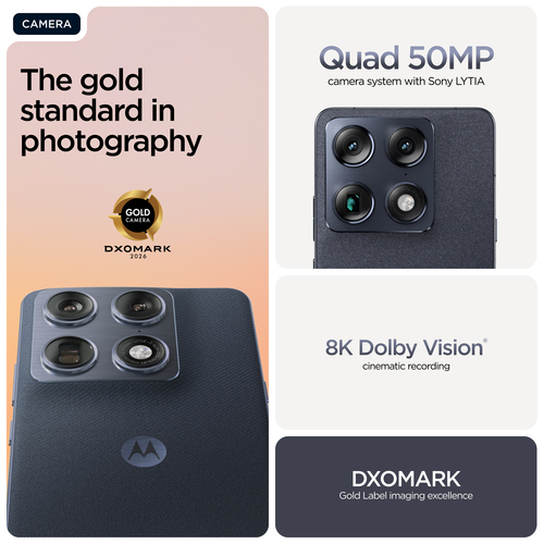 Motorola signature 17,2 cm (6.78") Doppia SIM Android 16.0 5G USB tipo-C 16 GB 512 GB 5200 mAh Blu scuro PANTONE Carbon. D