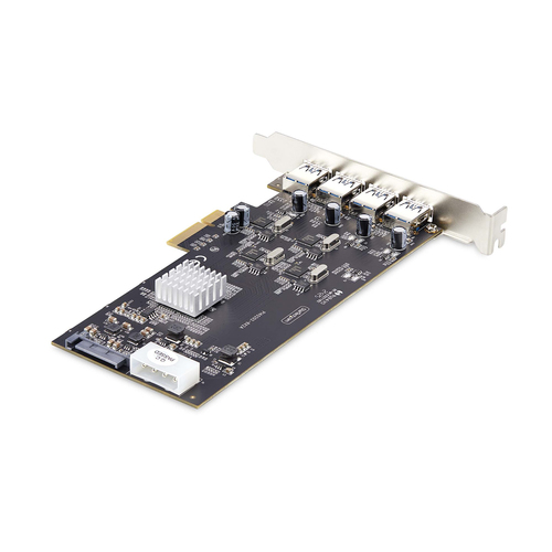 StarTech.com 4-Port USB PCIe Card, USB 3.2 5Gbps, PCI Express Expansion Card with 4x Independent USB Controllers, 4x USB-A