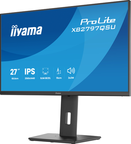 iiyama ProLite XB2797QSU-B1. Display diagonal: 68.6 cm (27"), Display resolution: 2560 x 1440 pixels, HD type: Quad HD, Di