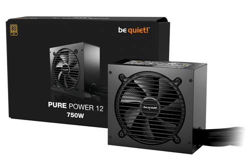 be quiet! Pure Power 12 BP003EU ATX 3.1 Stromversorgung - 750 W - 120 V AC, 230 V AC Eingang - 1 +12V Schienen - 1 Lüfter 