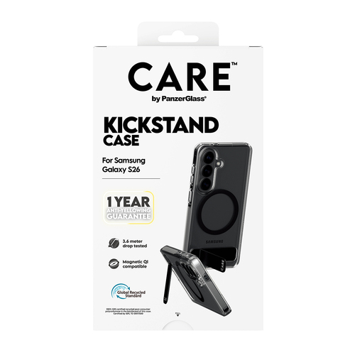 PANZERGLASS CARE CASE URBAN QI KICKSTAND GALAXY S26 TRP/BLACK