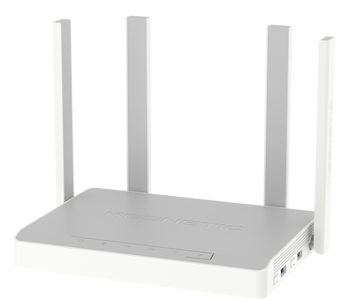 Keenetic Hero AX1800 Mesh Wi-Fi 6 Router with a 5-Port Gigabit Smart Switch, SFP Combo Port, USB 2.0 and USB 3.0 Ports. WA