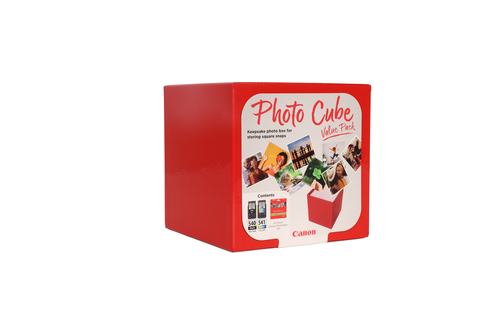 Canon Photo Cube PG-540 + CL-541 Original Standard Yield Inkjet Ink Cartridge/Paper Kit - Box - Black, Cyan, Magenta, Yell