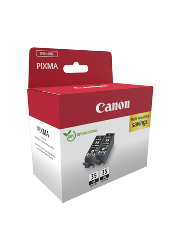 Canon PGI-35 Original Inkjet Ink Cartridge - Twin-pack - Black Pack