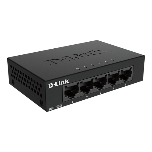 D-Link DGS-105GL/E. Switch-Typ: Unmanaged. Basic Switching RJ-45 Ethernet Ports-Typ: Gigabit Ethernet (10/100/1000), Anzah