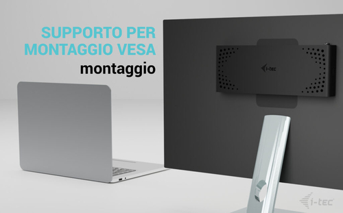 Docking station i-tec USB Type-C per Monitor, Smartphone, Microfono, Computer portatile, Tablet - Compatibilita carica - 1