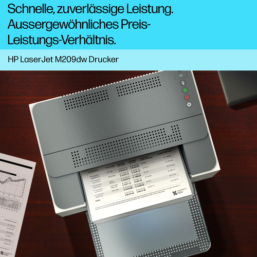 HP LaserJet M209dw - Desktop Kabellos Laserdrucker - Monochrom - 30 ppm Monodruck - 600 x 600 dpi Druckauflösung - Duplexd