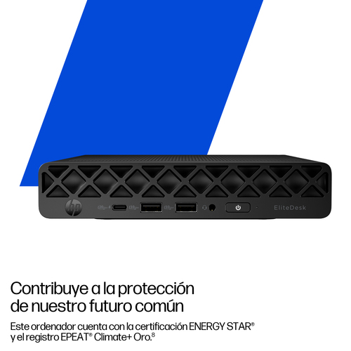 HP EliteDesk 8 G1i Desktop Computer - Intel Core Ultra 5 235 - vPro Technology - 16 GB - 512 GB PCI Express NVMe SSD - Min