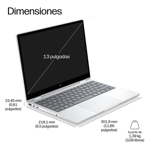 HP EliteBook 8 Flip G2i 33.8 cm (13.3") Touchscreen Convertible Copilot+ PC 2 in 1 Notebook - WUXGA - Intel Core Ultra 5 S