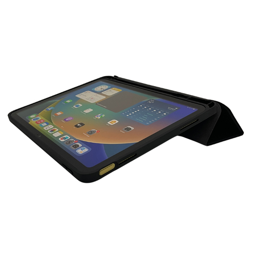 DEQSTER Slim Case Tasche für 27,7 cm (10,9 Zoll) Apple iPad (10. Generation) Tablet - Schwarz - MicroFiber, Polyurethan, T