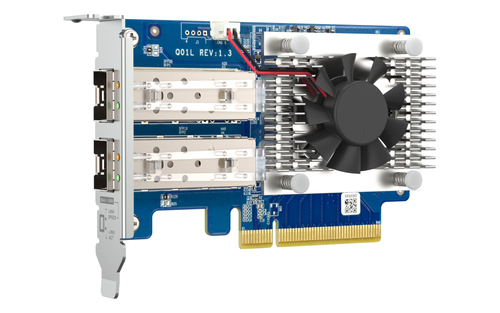 QNAP QXG-10G2SF-NXE. Interno. Tecnologia de conetividade: Com fios, Interface do host: PCI Express, Interface: Fibra. Taxa