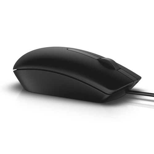 DELL Wired Mouse - MS116 - Black. Form factor: Ambidextrous. Movement detection technology: Optical, Device interface: USB