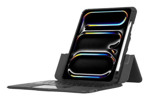 Targus VersaVu THZ988UK Tastatur/Cover (Folie) für 27,9 cm (11 Zoll) bis 33 cm (13 Zoll) Apple iPad Pro 11 (2024), iPad Pr