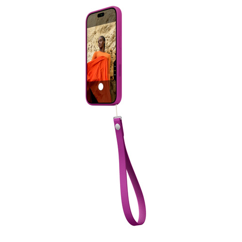 Apple Wrist Strap – Magenta. Product type: Wristlet strap, Product colour: Magenta, Material: Polyethylene terephthalate (