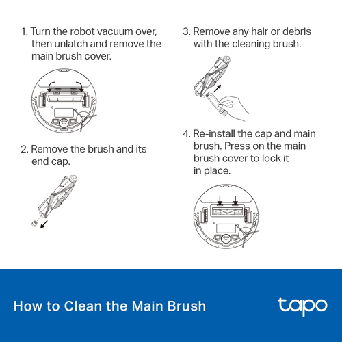 TapoVacuum Robot Combo Brush