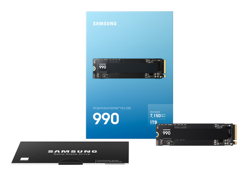 SSD Samsung 990 - M.2 2280 Interne - 1 To - PCI Express NVMe (PCI Express NVMe 4.0 x4) - Noir - Ordinateur de bureau, Note