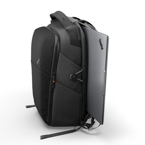 Lenovo Click-Go Tasche (Rucksack) für 40,6 cm (16 Zoll) Notebook - Schwarz, Dunkelgrau - Polyester Körper - Polyester, Sto