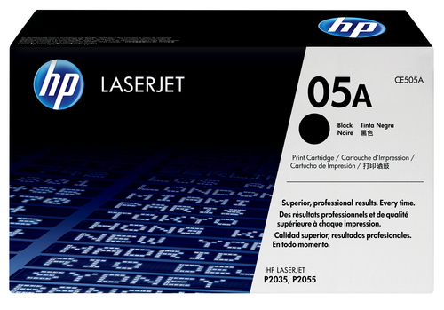 HP 05A Original Laser Cartucho de toner - Preto - 1 Cada - Laser - 1 Pack