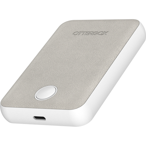 OtterBox Wireless Power Bank for MagSafe, Arctic Mist. Battery capacity: 5000 mAh, Wireless charging. Product colour: White