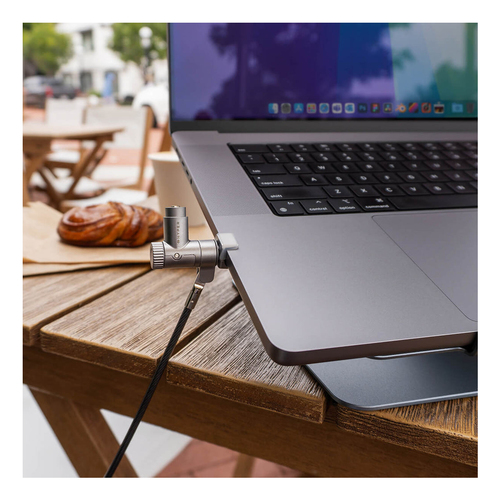 Targus HyperShield HS5910GL Cable Lock For Notebook - 198.12 cm (78"") Cable - Portable - Keyed Lock - Silver - Galvanized