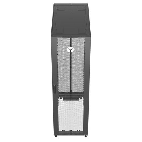 Vertiv VR RACK 42 HE Breite 600 mm Tiefe 1200 mm. Typ: Freistehendes Gestell, Rack-Kapazität: 42U, Höchstgewichtskapazität