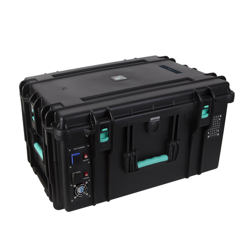 DEQSTER KT20C USB-C Tablet-Koffer (2. Gen.) für 20 Tablets, Drinnen, Draußen, AC, Schwarz, Türkis