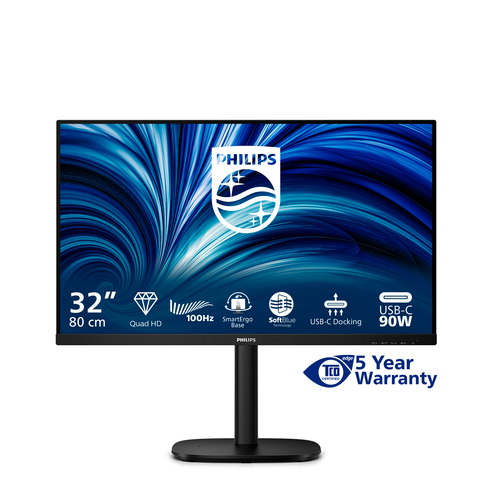 Philips 32B2U3601/00. Display diagonal: 80 cm (31.5"), Display resolution: 2560 x 1440 pixels, HD type: Quad HD, Display t