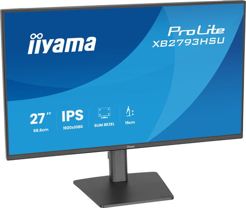 iiyama ProLite XB2793HSU-B1 27 Zoll Klasse Full HD LED-Monitor - 16:9 Format - Mattschwarz - 68,6 cm (27 Zoll) Viewable - 