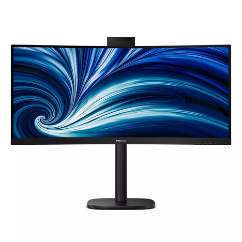Philips 34B2U3600CH 34 Zoll Klasse Webcam UWQHD Gekrümmter Bildschirm LED-Monitor - 21:9 Format - Schwarz - 86,4 cm (34 Zo