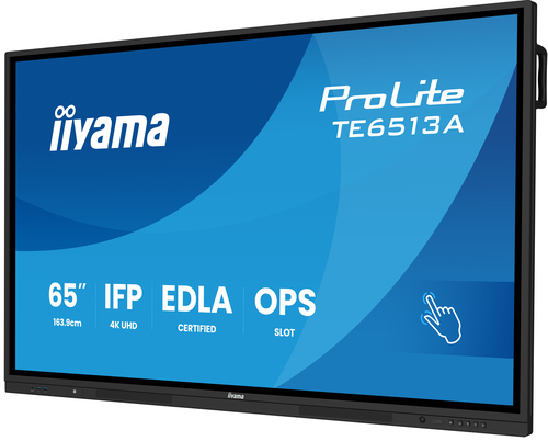 iiyama ProLite TE6513A-B2AG 1638,30 mm 4K UHD LCD Collaboration Display - Rockchip Cortex A72 + A53 - 8 GB - Touchscreen -