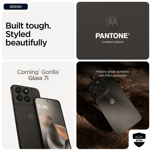 Motorola Mobility moto g77 256 GB Smartphone - 17,2 cm (6,8 Zoll) 1.5K 1272 x 2772 - Octa-Core (Cortex A76Dual-Core 2,50 G