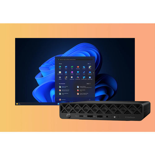 Desktop Computer HP EliteDesk 8 G1i - Intel Core Ultra 5 235 - 32 GB - 512 GB SSD - Mini-PC - Schwarz - Intel Q870 Chip - 