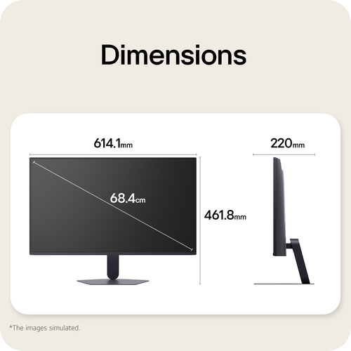 LG UltraGear G5 27G523B-B, 27" Full-HD IPS, 200Hz, 1ms Gaming Monitor. Display diagonal: 68.6 cm (27"), Display resolution