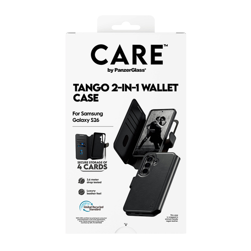 PANZERGLASS CARE TANGO WALLET QI 2-IN-1 SAMS GALAXY S26 BLACK