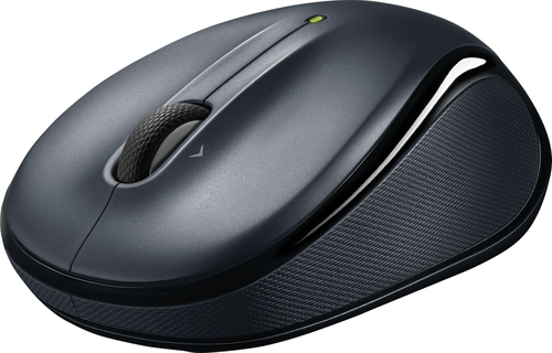 Logitech M325S Mouse - Radio Frequency - USB - Optical - 5 Button(s) - 3 Programmable Button(s) - Dark Silver - Wireless -