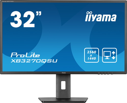iiyama ProLite XB3270QSU-B1 32 Zoll Klasse WQHD LED-Monitor - 16:9 Format - Mattschwarz - 80 cm (31,5 Zoll) Viewable - IPS