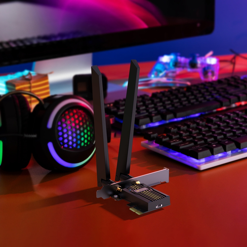 TP-Link Archer TBE400E Triband Wi-Fi/Bluetooth-Kombi-Adapter für Computer - PCI Express - 6,30 Gbit/s - 2,40 GHz ISM - 6 G