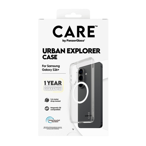 PANZERGLASS CARE CASE URBAN QI SAMS GALAXY S26 PLUS TRP/WHITE