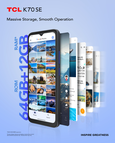 TCL 64 GB Smartphone - Indigo Black - Bar