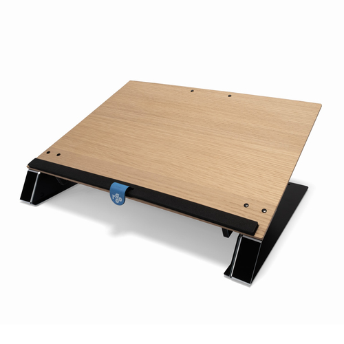 R-Go Read2Write Dokument Dokumentenhalter - Unterstützung 297 mm x 420 mm Medien - 168 mm x 460 mm x - Aluminium, Oak Wood