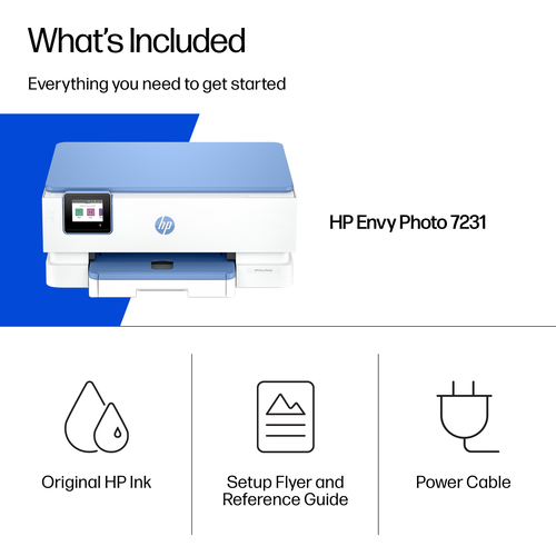 HP Envy 7231 Sans fil All-in-One Couleur Imprimante. Technologie d'impression: A jet d'encre thermique, Impression: Impres