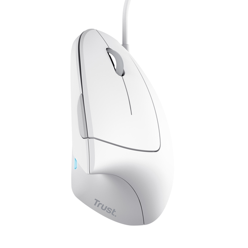 Trust Verto Maus - USB 2.0 - Optisch - 6 Taste(n) - Weiß - Kabel - 1600 dpi Auflösung - Scroll-Rad - Groß Hand-/Handfläche